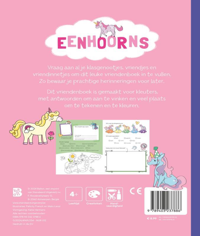 Mijn eerste vriendenboek: Eenhoorns 2
