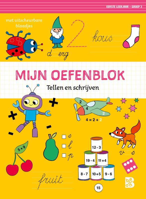 Omslag van boek: Mijn oefenblok: Tellen en schrijven