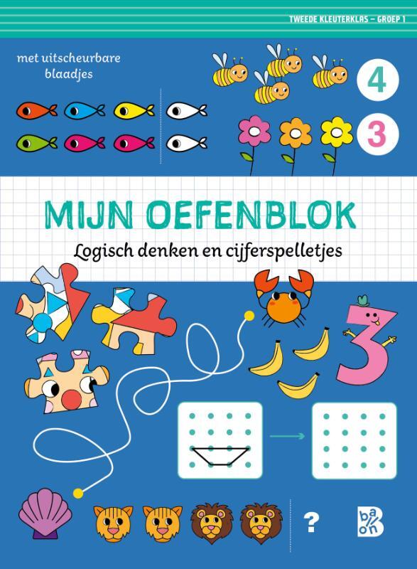 Omslag van boek: Mijn oefenblok: Logisch denken en cijferspelletjes