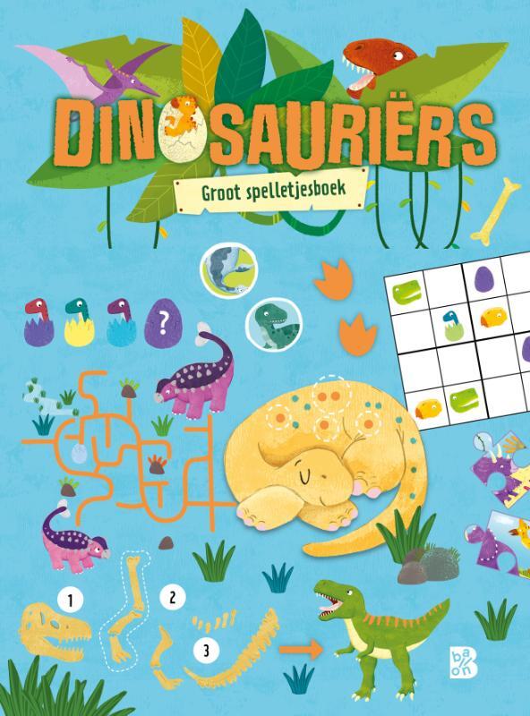 Omslag van boek: Dinosauriërs: Groot spelletjesboek