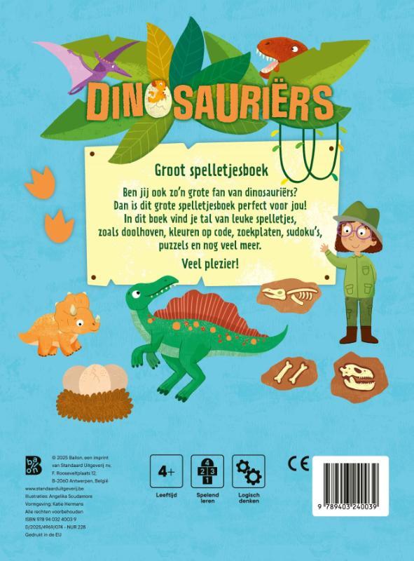 Dinosauriërs: Groot spelletjesboek 2