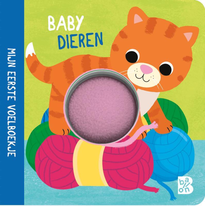 Omslag van boek: Mijn eerste voelboekje: Babydieren