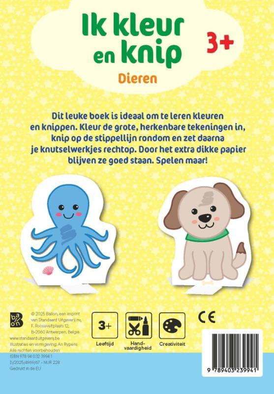 Ik kleur en knip: Dieren 2