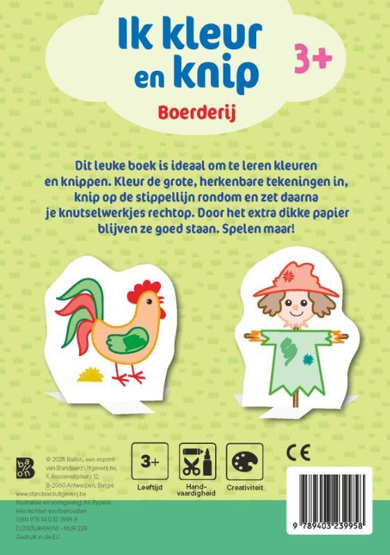 Ik kleur en knip: Boerderij 2