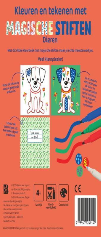 Kleuren en tekenen met magische stiften: Dieren 2