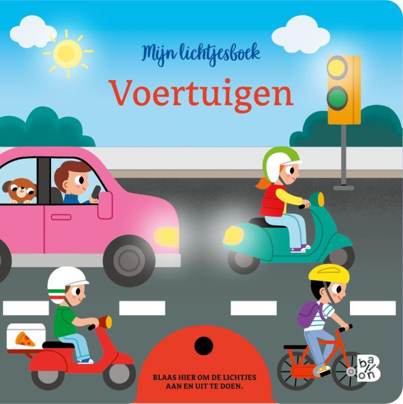 Omslag van boek: Mijn lichtjesboek: Voertuigen