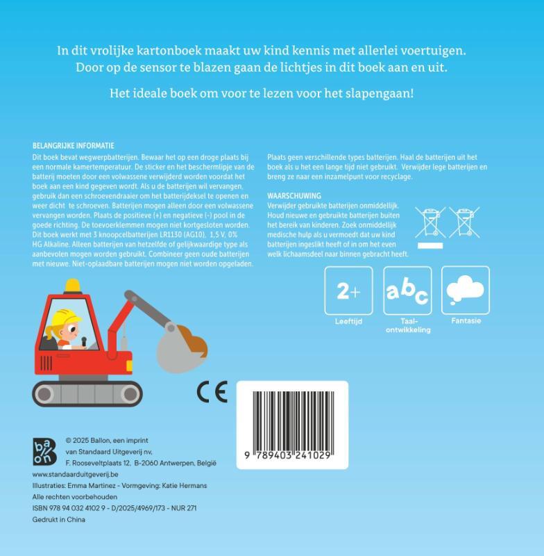 Mijn lichtjesboek: Voertuigen 2