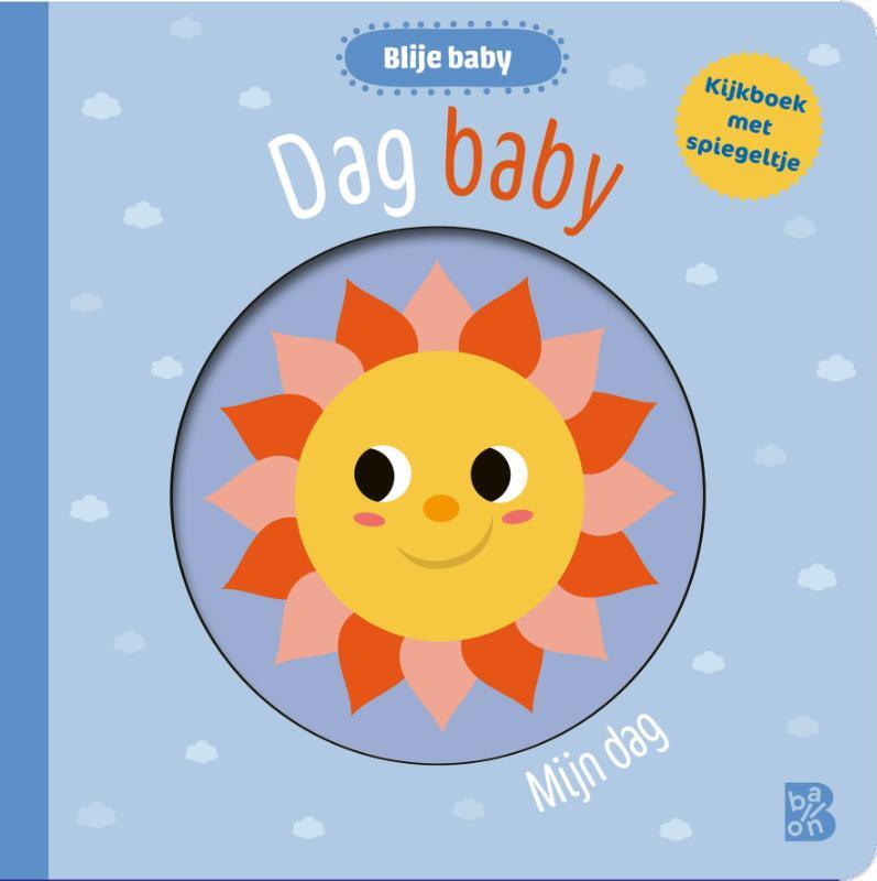 Omslag van boek: Blije baby: Dag baby! (kartonboek met spiegel)