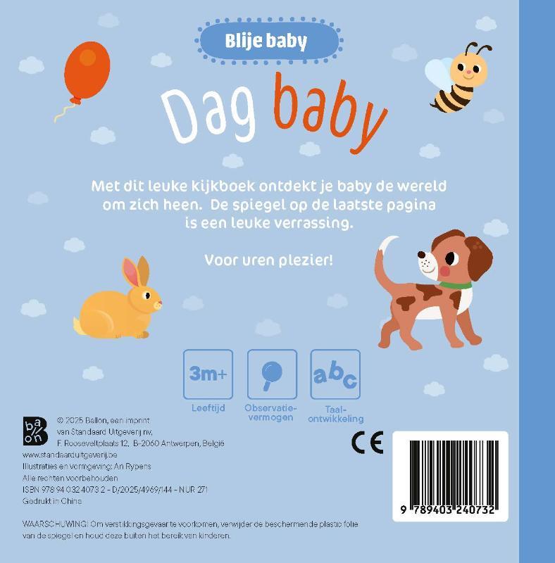 Blije baby: Dag baby! (kartonboek met spiegel) 2