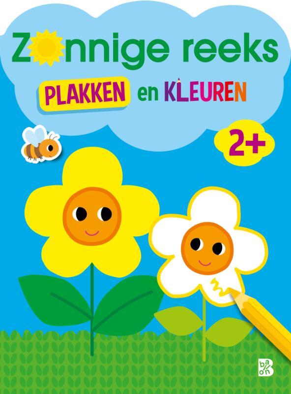 Omslag van boek: Zonnige reeks: Plakken en kleuren 2+