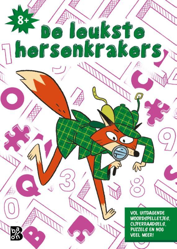 Omslag van boek: De leukste hersenkrakers 8+ 