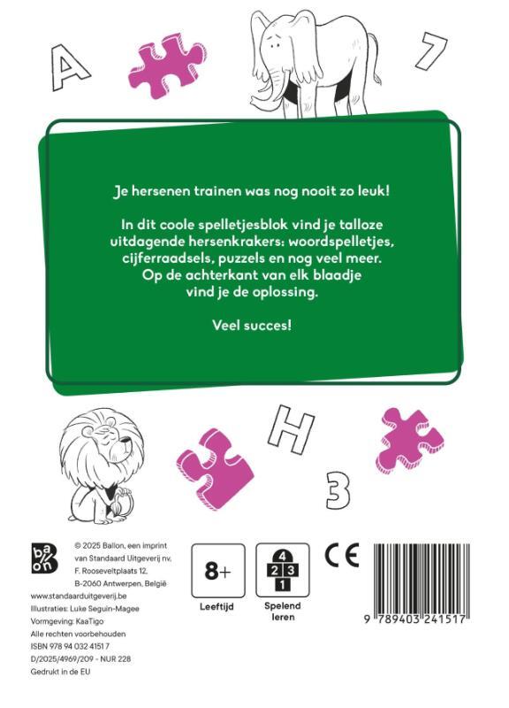 De leukste hersenkrakers 8+  2