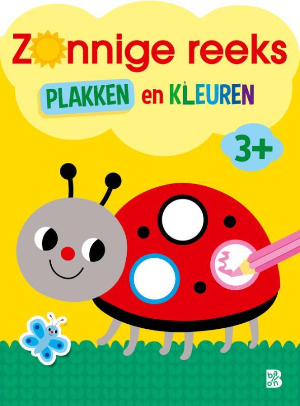 Omslag van boek: Zonnige reeks: Plakken en kleuren 3+