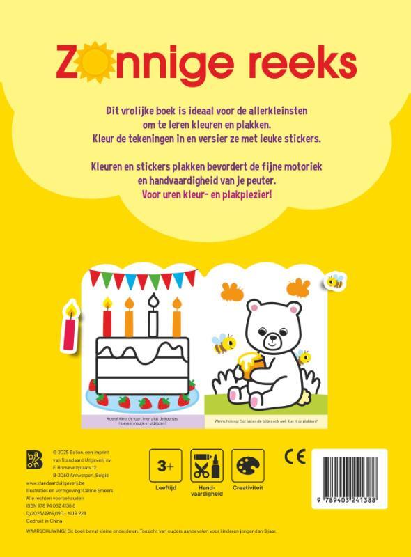 Zonnige reeks: Plakken en kleuren 3+ 2