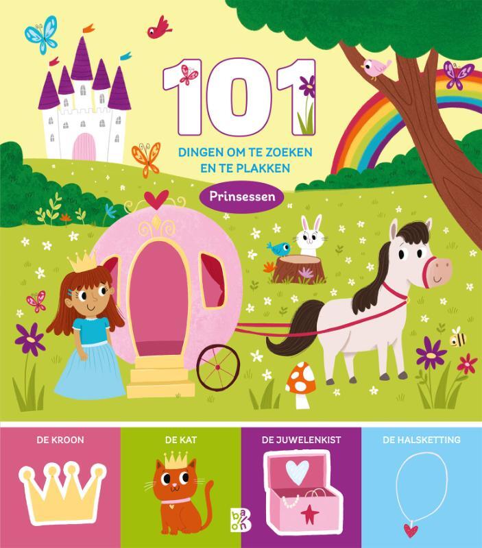 Omslag van boek: 101 dingen om te zoeken en te plakken Prinsessen