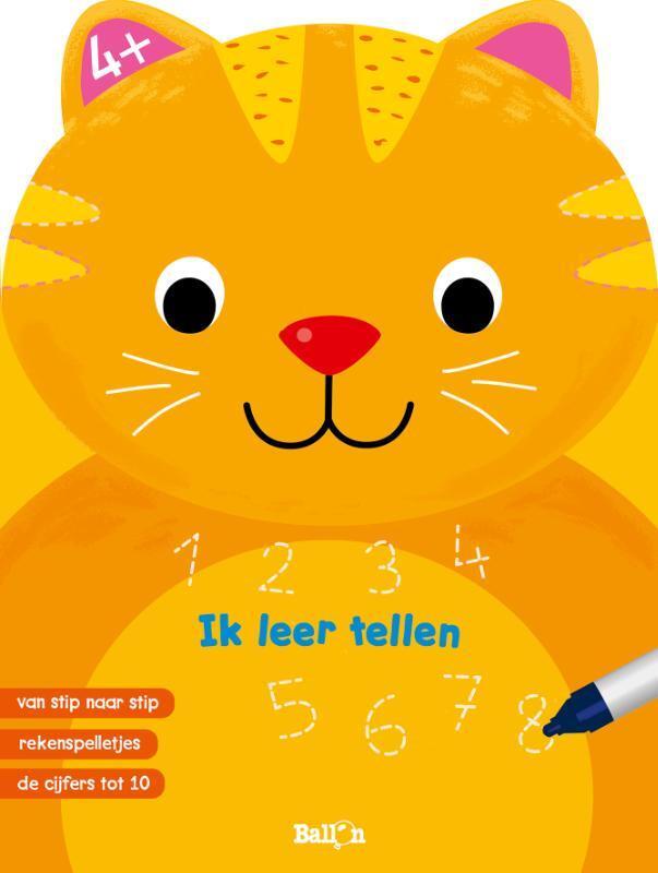 Omslag van boek: 4+Ik leer tellen