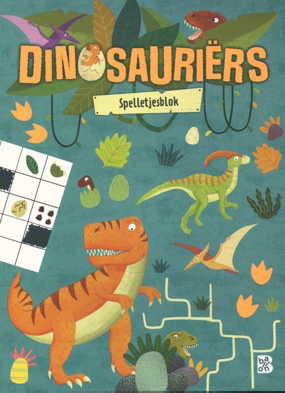 Omslag van boek: Dinosauriërs spelletjesblok