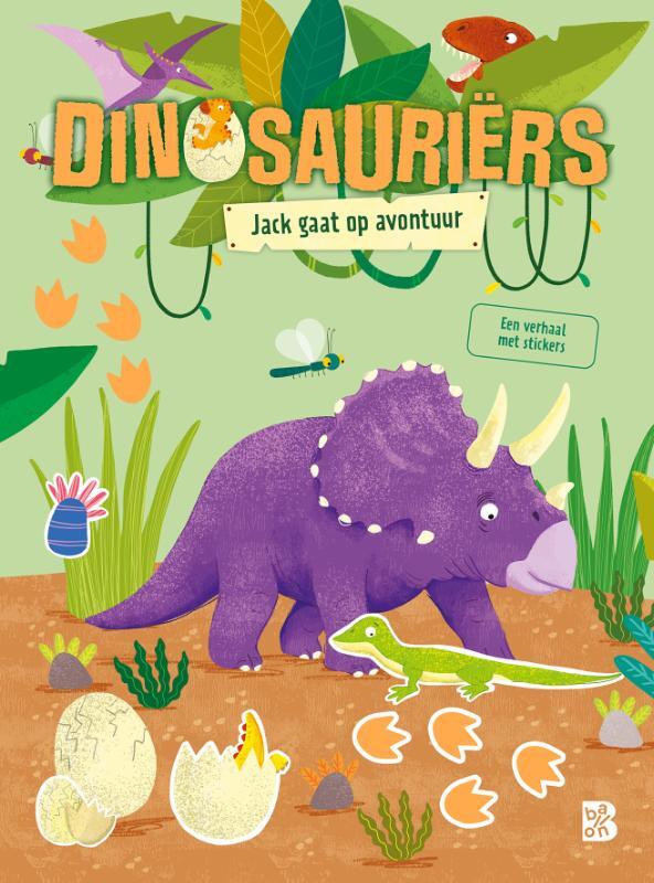 Omslag van boek: Dinosauriërs verhalenplakboek