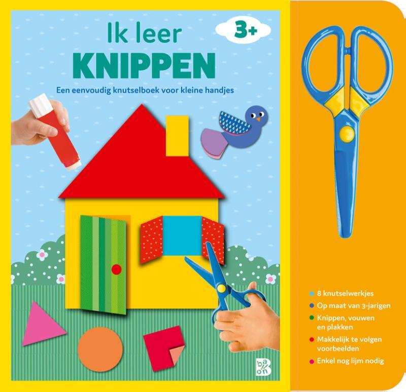 Omslag van boek: Ik leer knippen 3+ (huis) + schaartje