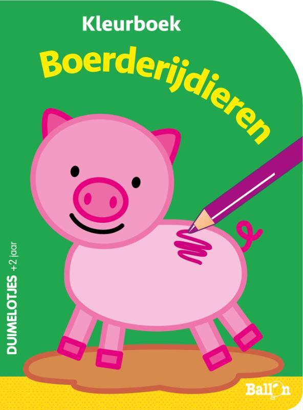 Omslag van boek: kleurboek Boerderijdieren